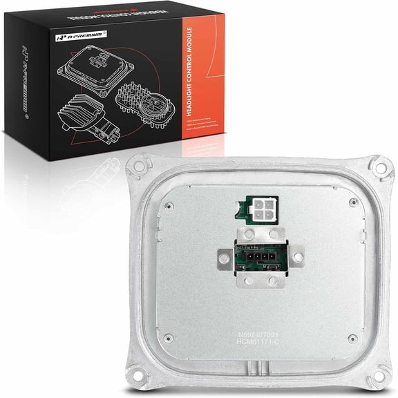 A-Premium Xenon HID Headlight Ballast Control Unit Module Compatible with BMW, Mini & Audi Models - X5, X3, M3, M6, 328i, 328xi, 335i, 328i 335i xDrive, 645Ci, 650i, Cooper, TT, R8, TT Quattro