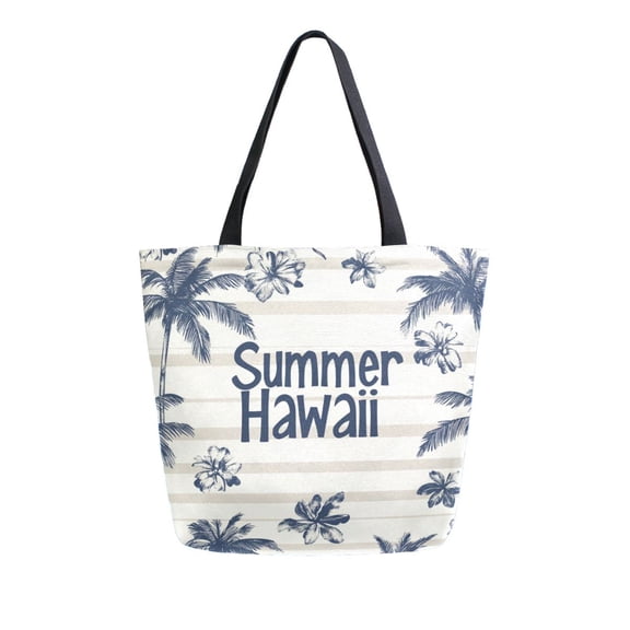 DIXRUYEE Tote Bag Women Weekender Travel Bag Shoulder Handbag Tropical Vibes Printed