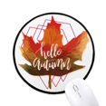 thumbnail image 1 of Tapis de Souris Émotionnel d'Automne pour Bureau Rond pour Ordinateur, 1 of 2