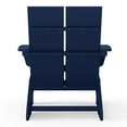 thumbnail image 4 of WestinTrends Riviera Outdoor HDPE Modern Adirondack Chair with Cup Holder (Set of 4), Navy Blue, 4 of 14