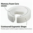 thumbnail image 6 of Royal Massage Deluxe Standard Universal Massage Face Pillow Replacement Memory Foam Cushion Headrest (Black), 6 of 6