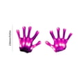 thumbnail image 3 of 1 par de guantes luminosos LED que brillan intensamente Halloween esqueleto manopla fiesta Prop (rosa), 3 of 7