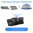 thumbnail image 3 of Outsunny 12' x 12' Screen House Room, 8 Person Camping Tent w/ Carry Bag and 4 Mesh Walls for Hiking, Backpacking, and Traveling, Easy Set Up, Royal Blue, 3 of 9
