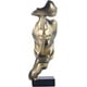 thumbnail image 2 of Estatua del pensador, figura de arte abstracto Silence is Gold, esculturas de resina para objetos decorativos modernos para el hogar, decoración de escritorio de piano para habitación creativa, hogar,, 2 of 5