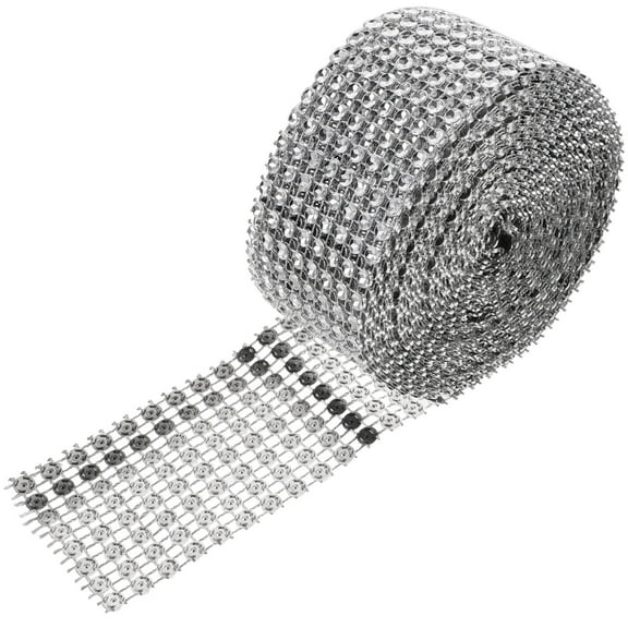 HOMEMAXS 1 Roll Crystal Rhinestone Ribbon Trim Crystal Rhinestone Diamond Roll Gemstone Strip