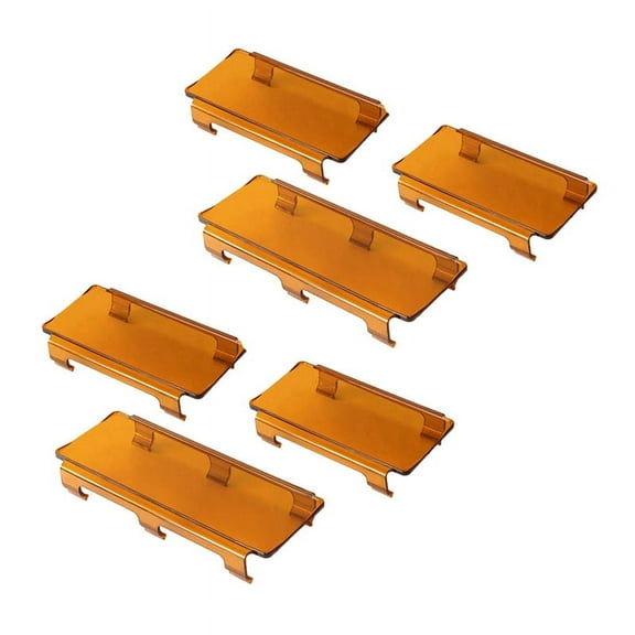 2pcs 20 Inch Amber Snap On Lens Cover 6 Inch   8 Inch for Offroad LED Light Bar ATV SUV