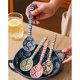thumbnail image 4 of Cuchara de cerámica japonesa for cena, cuchara grande de porcelana, cuchara redonda de mango largo de cerámica, cuchara de sopa asiática, 1 pieza, 4 of 7