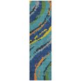 thumbnail image 2 of Addison Rugs Chantille Indoor/Outdoor Transitional Kids Teal Machine Washable Runner Rug, 2'3" x 7'6", 2 of 8
