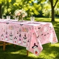 thumbnail image 4 of Sulaicai Halloween Disposable Plastic Tablecloth, 54" x 108" Pumpkin Ghost Skull Pattern Rectangular Table Cover, Waterproof Table Cloth for Holiday Party Decorations, 4 of 6