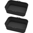 thumbnail image 1 of 2 Pcs Pot en Silicone pour Friteuse à Air Chaud avec Poignée Doublure Réutilisable Panier en Silicone pour Friteuse à Air Accessoires pour Friteuse à Air Four Micro-Ondes, 1 of 11