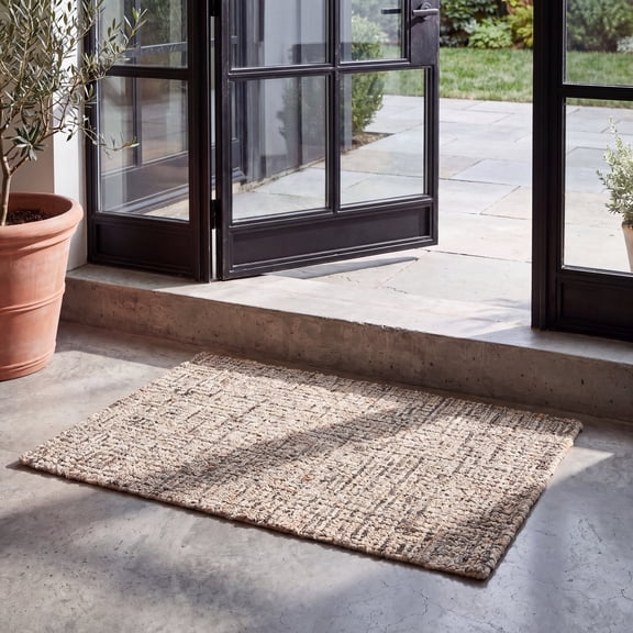 Safavieh Abstract Delia Distressed Wool Area Rug, Beige/Brown, 2'3" x 4'