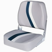 Angle View: Econo Seat Loback Grey/blue/white