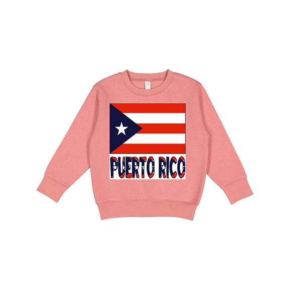 Inktastic Puerto Rico Flag & Name Toddler Sweatshirt