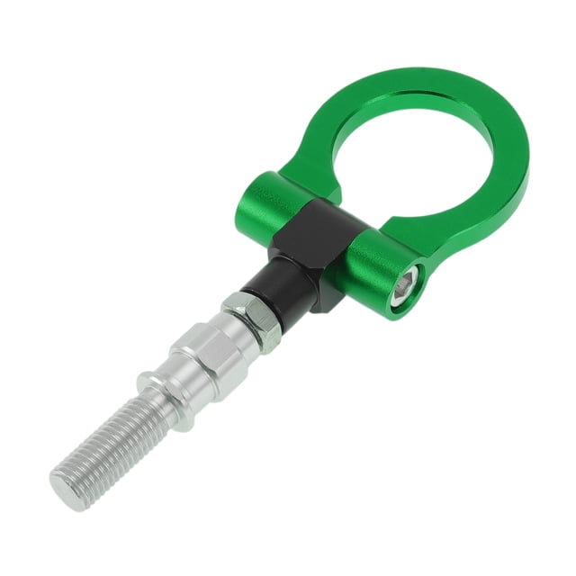 Barras de Remolque Únicas para Vehículos para BYD FO 2008-2015 Gancho de Remolque Frontal y Trasero 15.3mm Aleación de Aluminio 98mm Verde 1 Juego