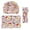 Green, variant on Lovzfmll Newborn Photography Swaddle Set, 3-Piece Printed Wrap Cloth with Hat and Headband, Soft Toddler Shower Gift