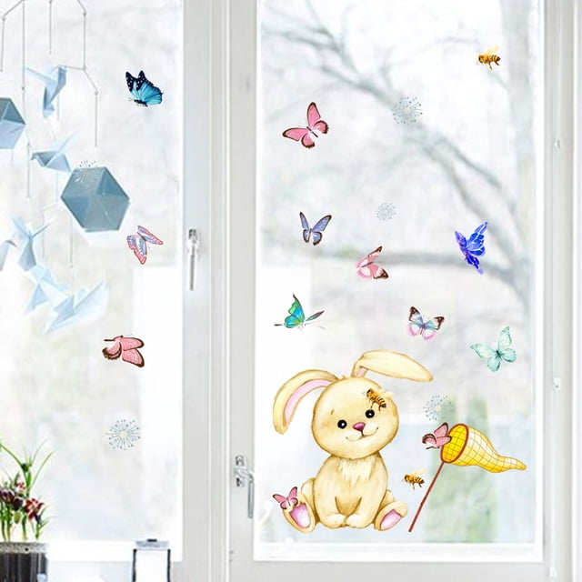 Clearance Sales Today Deals Prime Wall Stickers Electrostatic Stickers Window Double-sided Visual Decorative Wall Stickers