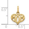 thumbnail image 3 of Pendentif Breloque Collier Cœur Maman en Or Jaune 14k, 3 of 7