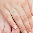 thumbnail image 4 of 14K Yellow Gold Round Cut Lab Grown Diamond Basket Split Shank Solitaire Engagement Ring - 3 Carat (Ring Size: 9), 4 of 5
