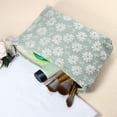 thumbnail image 3 of Unique Bargains Flower Cosmetic Bags Zipper Floral Makeup Bags Women's Makeup Bag Suitable for Coin Lipsticks Green, 3 of 7