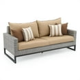 thumbnail image 7 of RST Brands Milo Aluminum Modern Outdoor Gray 78-Inch Sofa - Maxim Beige, 7 of 7