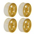 thumbnail image 1 of 4 piezas de llantas, accesorios, piezas de actualización, bujes de rueda, neumáticos para buggy RC a escala 1/10 Llantas de rueda de oro, 1 of 4