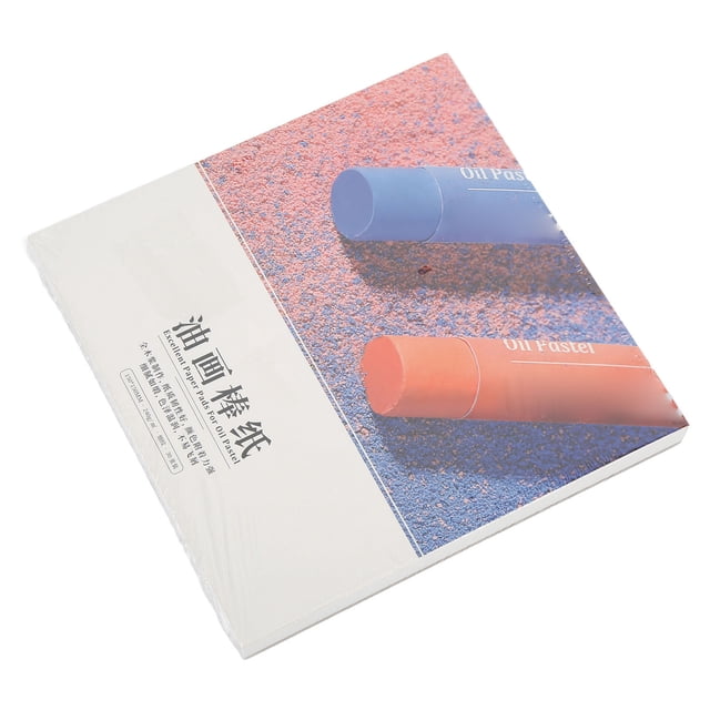 Papel para pintura al óleo pastel, fuerte adherencia, pulpa de madera pura, fácil de colorear, tacto brillante, cuaderno de bocetos de pastel al óleo, 15 x 15 cm