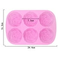thumbnail image 3 of Dvumao Rose Silicone Baking Molds – 6-Cavity Flower Cake & Chocolate Mold for Oven, Freezer, Microwave, 3 of 4