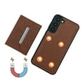 thumbnail image 2 of Allytech Detachable Magnetic Wallet Case for Samsung Galaxy S23, 2 in 1 Slim Thin Wallet Case with Credit Card Slots, Shockproof Premium PU Leather Kickstand Cover Case - Brown, 2 of 10