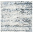 thumbnail image 2 of SAFAVIEH Berber Floella Abstract Shag Area Rug, Ivory/Charcoal, 6'7" x 6'7" Square, 2 of 11