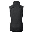 thumbnail image 3 of Women's Cutter & Buck  Heather Charcoal Richmond Flying Squirrels Mainsail Sweater Knit Asymmetrical Full-Zip Vest, 3 of 3