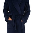 thumbnail image 3 of IZOD Men's Comfort-Soft Fleece Robe, Navy, XX-Large-3X-Large, 3 of 4
