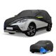 thumbnail image 1 of Cubierta impermeable para coche Unique Bargains, cubierta exterior completa 210D Oxford, negra y azul, con cremallera en la puerta, protección para todo clima, lluvia, sol y nieve, para Toyota RAV4., 1 of 6