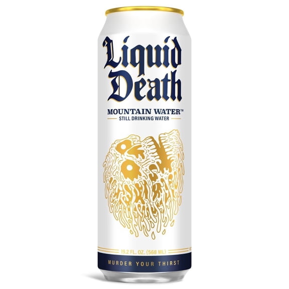 Liquid Death, Still Mountain Water, Real Mountain Source 1 ct / 19.2 fl oz - Pack of 1
