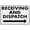 Warning Sign 4, variant on Receiving Bay Sign 8"x12", Aluminum Tin Warning Signs for Home Outdoor Garden, Weatherproof Directional Sign for Warehouse