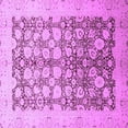 thumbnail image 1 of Ahgly Company Indoor Square Oriental Purple Traditional Area Rugs, 6' Square, 1 of 4