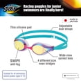 thumbnail image 2 of VIEW V-260JASA Try Junior SWIPE Anti-Fog Racing Swim Goggles, Violet/Gold Mirrored Lens, 2 of 7