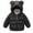 Black, variant on Baby Boys Girls Winter Coats Toddlers Warm Jacket Outerwear Bear Hoods Down Jacket Infant Kids Padded Outwear (Pink 4 Years)