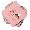 thumbnail image 2 of Cupcake Baker African American Pink Foam Coaster Set of 4, 2 of 3