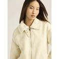 thumbnail image 4 of Scoop Women's and Women's Plus Faux Fur Oversized Teddy Jacket, Sizes XS-XXL, 4 of 5