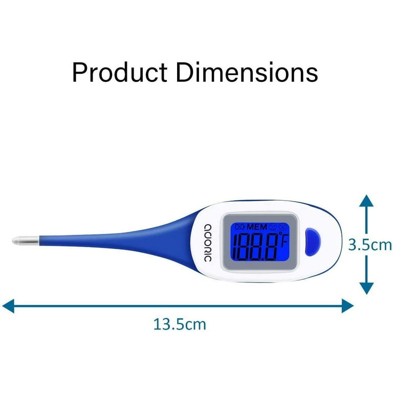 Digital clinical thermometer with fever alarm ▻ waterproof✓ fast ✓ precise ✓