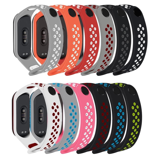 Gwong Electrónica Correa de reloj de reloj de silicona de repuesto para Xiaomi MI Banda 3 4 Pulsera inteligente