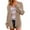 Khaki, variant on Womens Cardigan Sweaters Trendy Open Front Long Sleeves Knitted With Pockets Loose Fall Outwear,Khaki,L