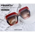 thumbnail image 2 of Gafas de Sol Retro FEISEDY Cuadradas Sobredimensionadas para Mujeres B2276, 2 of 8