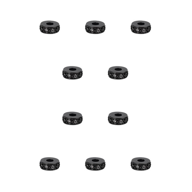 Qarigey Cuentas para hacer pulseras Zirconia cúbica diamantes de imitación exquisitos para manualidades accesorios de mujer Kit de cuentas para DIY tipo 4 10piezas Qarigey CBP307711