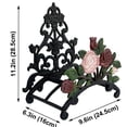 thumbnail image 2 of Heavy Duty Cast Iron Garden Hose Holder, Wall Mounted Water Hose Hanger Vintage Pattern Decorative Hose Rack, Large Water Hose Bulter Storage - Indoor Outdoor Metal Hose Stand, 2 of 5