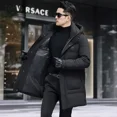 thumbnail image 2 of Chaqueta larga de invierno para hombre, chaquetas con capucha de marca de invierno para hombre, chaqueta de invierno con relleno de plumón de pato para hombre, novedad en abrigos de plumón, 2 of 5