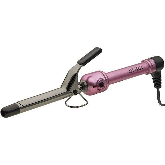 Hot Tools Pink Titanium Salon Curling Iron Wand Model HPK43 Pink Silver 43163 Inch Curling Iron Walmart
