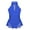 Blue, variant on DPOIS Kids Girls Sparkly Rhinestone Gymnastics Bodysuit Ballet Leotard Dress Black 14