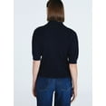 thumbnail image 3 of Free Assembly Women's and Women's Plus Collared Sweater Tee with Puff Sleeves, Lightweight, Sizes XS-4X, 3 of 5