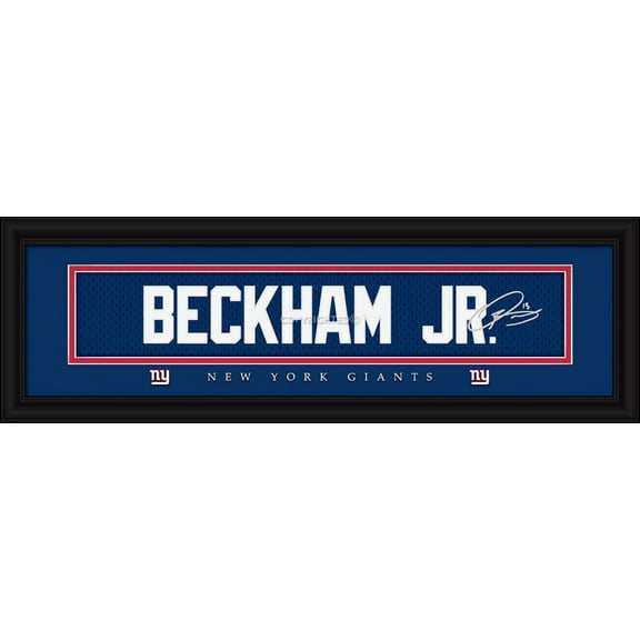 New York Giants Print 8x24 Signature Style Odell Beckham Jr